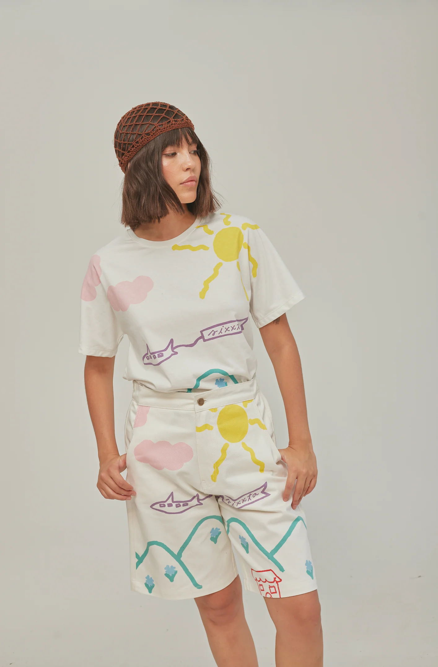 Drawing Patch Bermuda Shorts  - Image 3