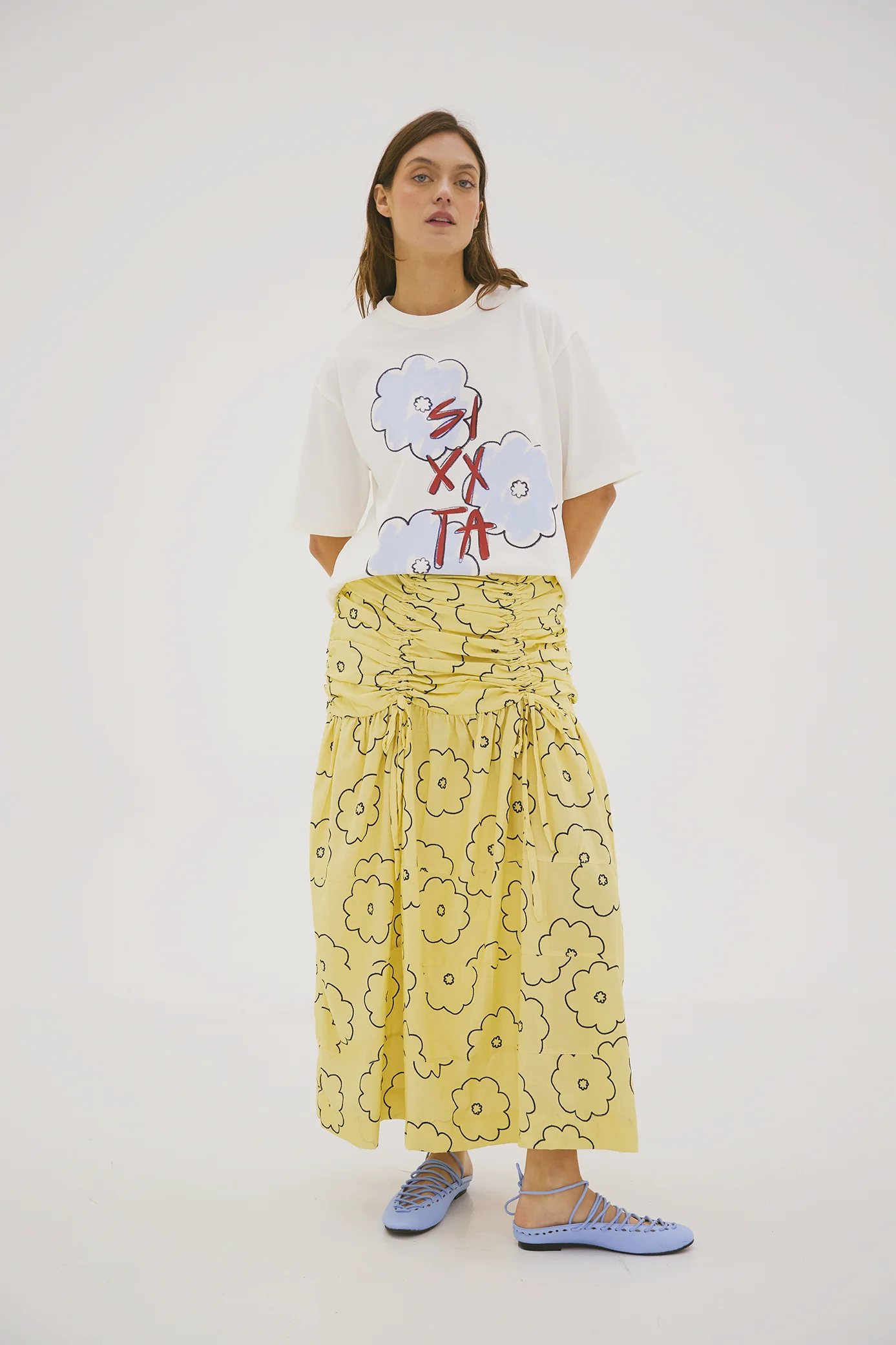Sketch Scales Midi Skirt
